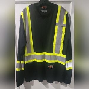 Pioneer Black and Yellow High-Visibility Men's Shirt